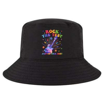 Rock The Test Testing Day Teacher Student Just Do Your Best Cool Comfort Performance Bucket Hat
