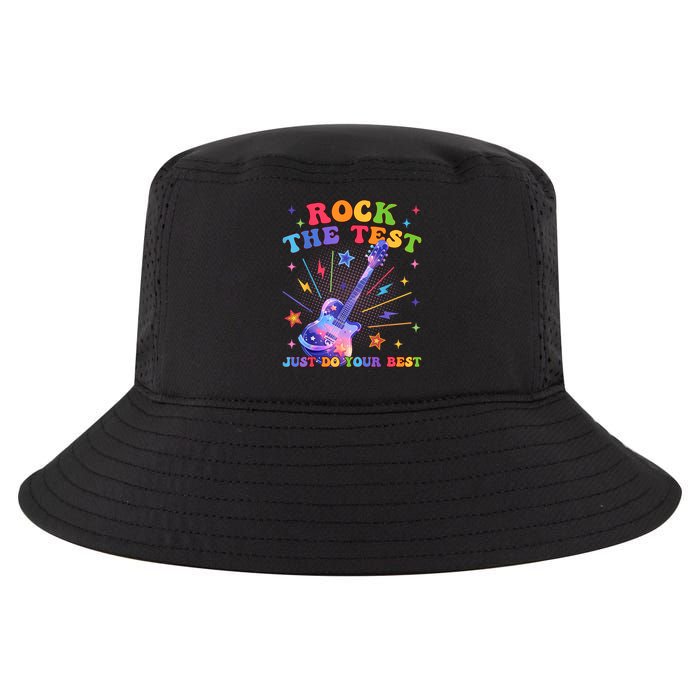 Rock The Test Testing Day Teacher Student Just Do Your Best Cool Comfort Performance Bucket Hat
