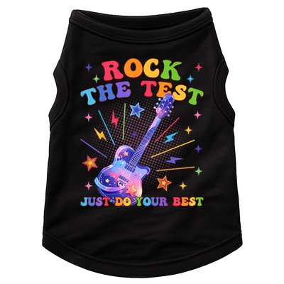 Rock The Test Testing Day Teacher Student Just Do Your Best Doggie Tank