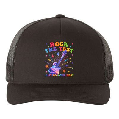Rock The Test Testing Day Teacher Student Just Do Your Best Yupoong Adult 5-Panel Trucker Hat