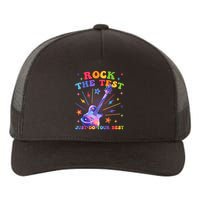 Rock The Test Testing Day Teacher Student Just Do Your Best Yupoong Adult 5-Panel Trucker Hat