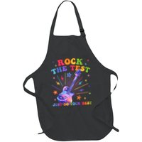 Rock The Test Testing Day Teacher Student Just Do Your Best Apron