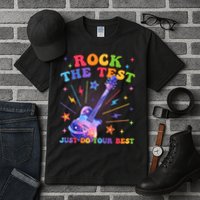 Rock The Test Testing Day Teacher Student Just Do Your Best Tall T-Shirt