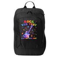 Rock The Test Testing Day Teacher Student Just Do Your Best City Backpack