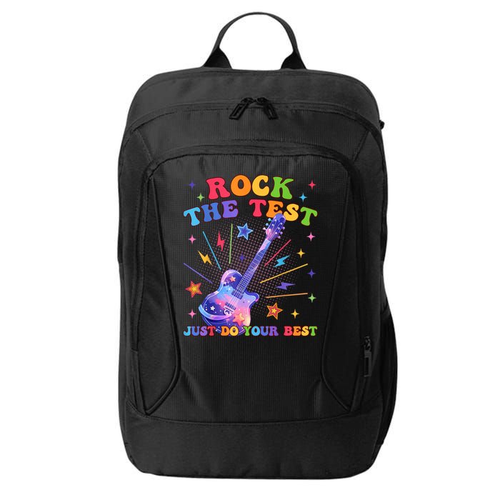 Rock The Test Testing Day Teacher Student Just Do Your Best City Backpack