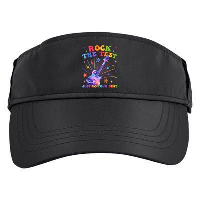 Rock The Test Testing Day Teacher Student Just Do Your Best Adult Drive Performance Visor
