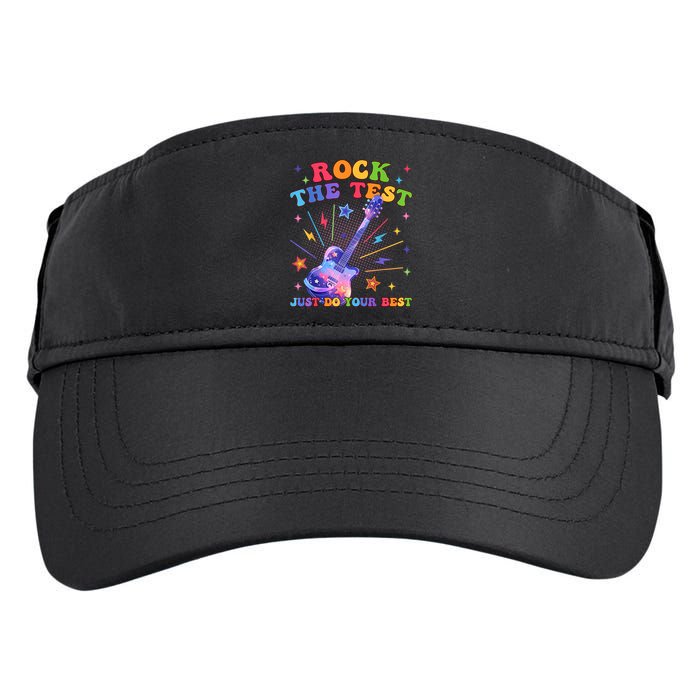 Rock The Test Testing Day Teacher Student Just Do Your Best Adult Drive Performance Visor