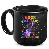 Rock The Test Testing Day Teacher Student Just Do Your Best 15oz Campfire Ceramic Mug