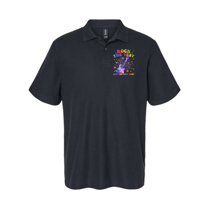 Rock The Test Testing Day Teacher Student Just Do Your Best Polo