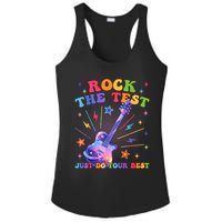 Rock The Test Testing Day Teacher Student Just Do Your Best Ladies PosiCharge Competitor Racerback Tank