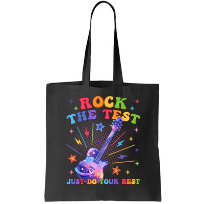 Rock The Test Testing Day Teacher Student Just Do Your Best Bag