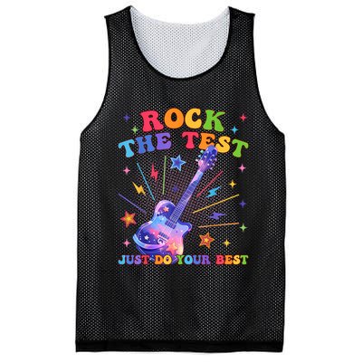 Rock The Test Testing Day Teacher Student Just Do Your Best Mesh Reversible Basketball Jersey Tank