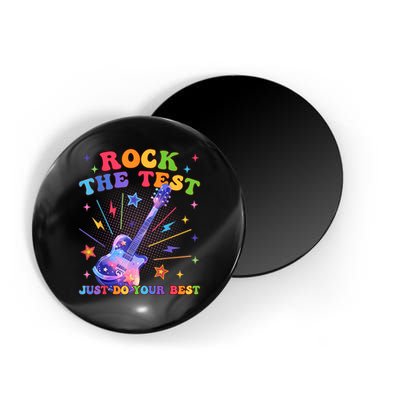 Rock The Test Testing Day Teacher Student Just Do Your Best Magnet