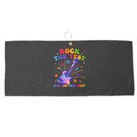 Rock The Test Testing Day Teacher Student Just Do Your Best Large Microfiber Waffle Golf Towel