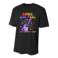 Rock The Test Testing Day Teacher Student Just Do Your Best Youth Performance Sprint T-Shirt