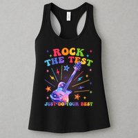 Rock The Test Testing Day Teacher Student Just Do Your Best Womens Tank Top