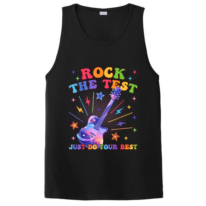 Rock The Test Testing Day Teacher Student Just Do Your Best PosiCharge Competitor Tank