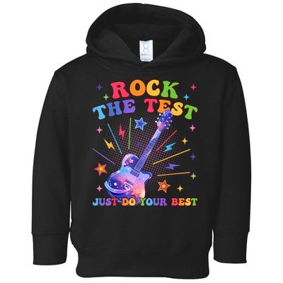 Rock The Test Testing Day Teacher Student Just Do Your Best Toddler Hoodie