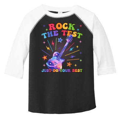 Rock The Test Testing Day Teacher Student Just Do Your Best Toddler Fine Jersey T-Shirt