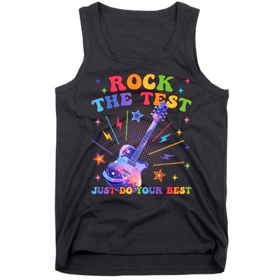 Rock The Test Testing Day Teacher Student Just Do Your Best Tank Top