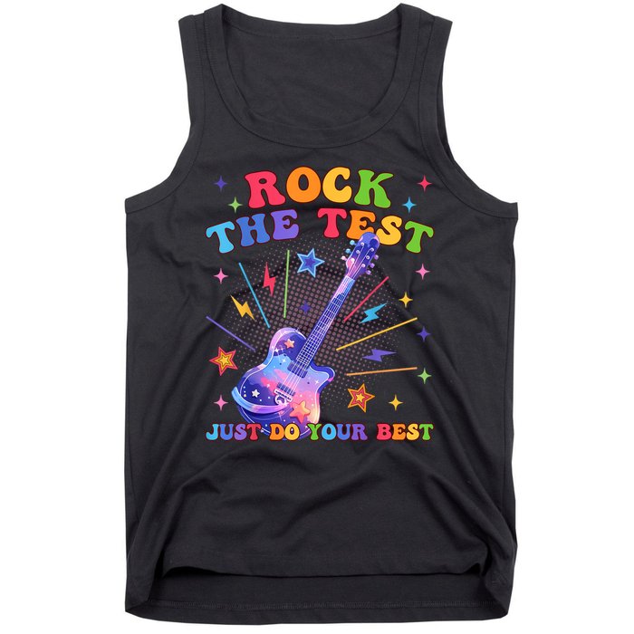 Rock The Test Testing Day Teacher Student Just Do Your Best Tank Top