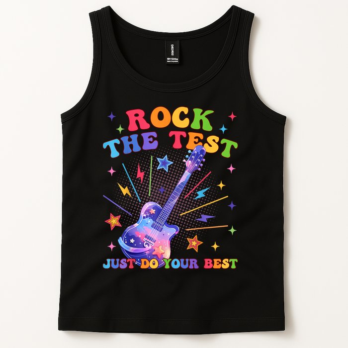 Rock The Test Testing Day Teacher Student Just Do Your Best Tank Top