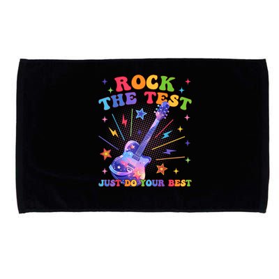 Rock The Test Testing Day Teacher Student Just Do Your Best Microfiber Hand Towel