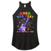 Rock The Test Testing Day Teacher Student Just Do Your Best Women's Perfect Tri Rocker Tank