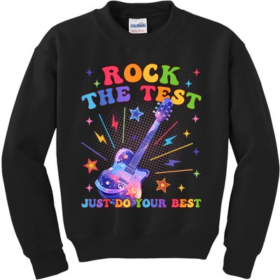 Rock The Test Testing Day Teacher Student Just Do Your Best Kids Sweatshirt