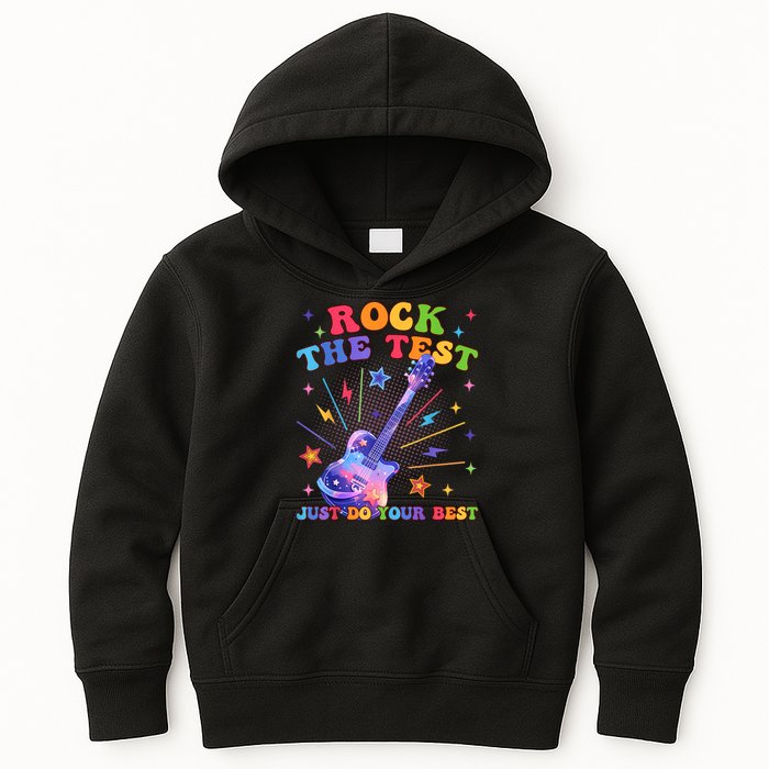 Rock The Test Testing Day Teacher Student Just Do Your Best Kids Hoodie