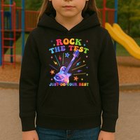 Rock The Test Testing Day Teacher Student Just Do Your Best Kids Hoodie