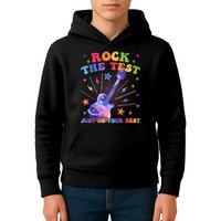Rock The Test Testing Day Teacher Student Just Do Your Best Kids Hoodie