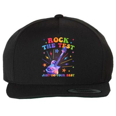 Rock The Test Testing Day Teacher Student Just Do Your Best Wool Snapback Cap