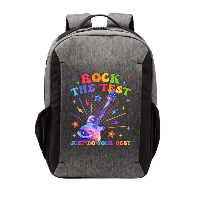 Rock The Test Testing Day Teacher Student Just Do Your Best Vector Backpack