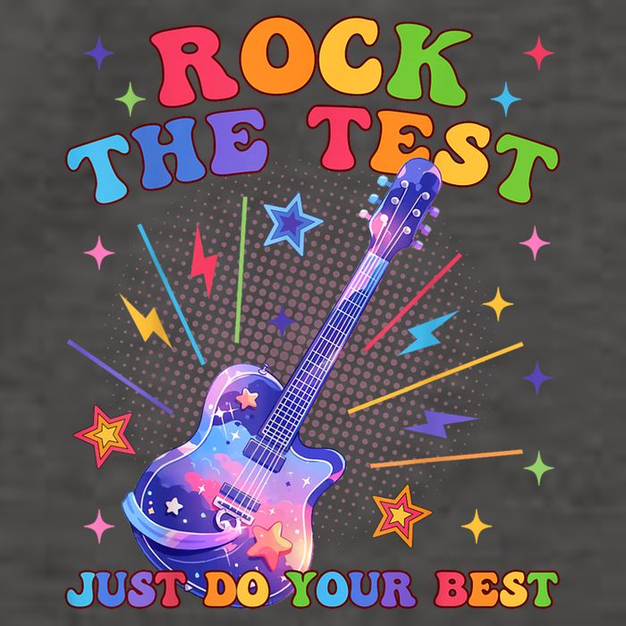 Rock The Test Testing Day Teacher Student Just Do Your Best Vector Backpack