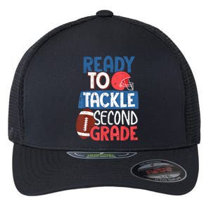 Ready To Tackle 2nd Grade Football Back To School Flexfit Unipanel Trucker Cap