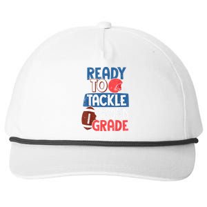 Ready To Tackle 2nd Grade Football Back To School Snapback Five-Panel Rope Hat