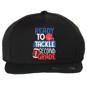 Ready To Tackle 2nd Grade Football Back To School Wool Snapback Cap