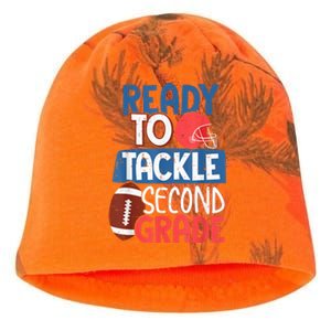 Ready To Tackle 2nd Grade Football Back To School Kati - Camo Knit Beanie