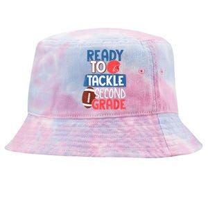 Ready To Tackle 2nd Grade Football Back To School Tie-Dyed Bucket Hat