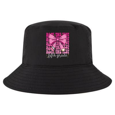 Rock The Test Day 5th Grade Teacher Fifth Grade Testing Day Cool Comfort Performance Bucket Hat