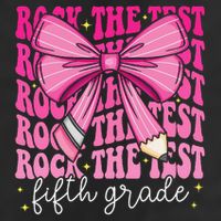 Rock The Test Day 5th Grade Teacher Fifth Grade Testing Day Cool Comfort Performance Bucket Hat