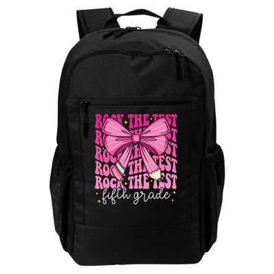 Rock The Test Day 5th Grade Teacher Fifth Grade Testing Day Backpack