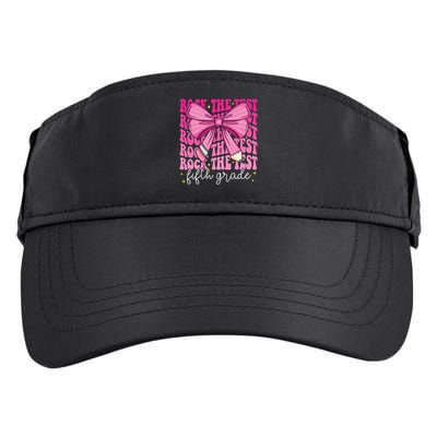 Rock The Test Day 5th Grade Teacher Fifth Grade Testing Day Adult Drive Performance Visor