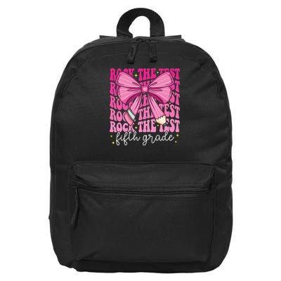 Rock The Test Day 5th Grade Teacher Fifth Grade Testing Day 16 in Basic Backpack