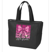 Rock The Test Day 5th Grade Teacher Fifth Grade Testing Day Zip Tote Bag