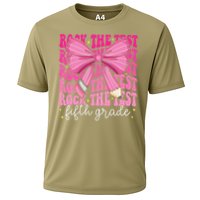 Rock The Test Day 5th Grade Teacher Fifth Grade Testing Day Cooling Performance Crew T-Shirt