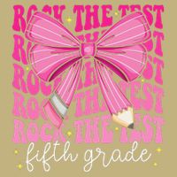 Rock The Test Day 5th Grade Teacher Fifth Grade Testing Day Cooling Performance Crew T-Shirt