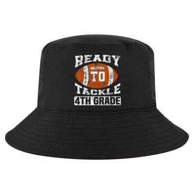 Ready To Tackle 4th Fourth Grade Football First Day School Cool Comfort Performance Bucket Hat