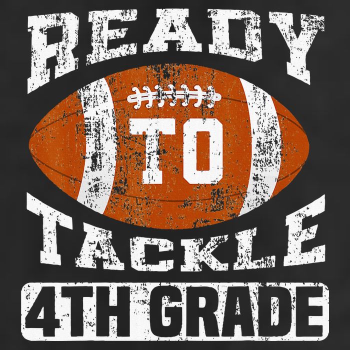 Ready To Tackle 4th Fourth Grade Football First Day School 25L Jumbo Tote